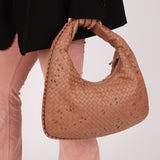 Ultra-Rare Bottega Veneta Medium Lambskin Exotic Butterfly Intrecciato Medium Hobo