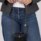 Chanel 2019 Lambskin Pearl Crush Waist Bag