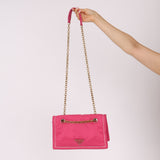Prada Pink Nylon Chain Flap bag