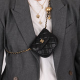 Chanel 2019 Lambskin Pearl Crush Waist Bag