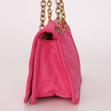 Prada Pink Nylon Chain Flap bag