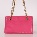 Prada Pink Nylon Chain Flap bag