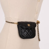Chanel 2019 Lambskin Pearl Crush Waist Bag