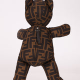 Rare Fendi Zucca Nylon Teddy Bear Tote