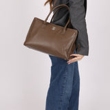 Chanel 2014 Taupe Medium Executive Tote w/ Strap