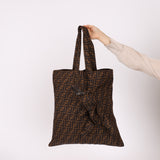 Rare Fendi Zucca Nylon Teddy Bear Tote