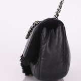 Chanel 2008 Lambskin Fur Single Flap