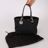 Gucci Monogram Canvas Black Mini Tote Bag