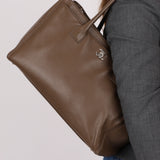 Chanel 2014 Taupe Medium Executive Tote w/ Strap