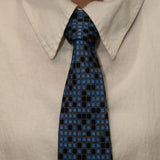 Rare Chanel 2004 Crossword Letters Print Silk Tie