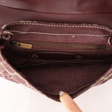 Celine Chocolate Denim Triomphe Ava Shoulder Bag