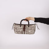 Prada Ponyhair Zebra Print Cavallino Top Handle