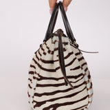 Prada Ponyhair Zebra Print Cavallino Top Handle