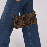 Rare Fendi Zucca Baguette GHW