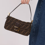 Rare Fendi Zucca Baguette GHW