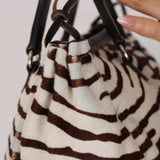 Prada Ponyhair Zebra Print Cavallino Top Handle