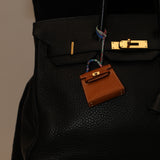 Ultra-Rare Hermès 2020 Toffee Peau Porc Micro Twilly Kelly GHW