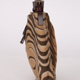 Fendi Ponyhair Mini Baguette Shoulder Bag