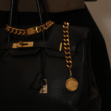 Chanel 1994 Chunky Chain Wax Seal Belt 24k GP