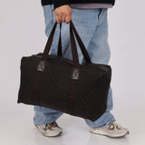 Gucci Denim Monogram Duffle Bag with Pouch