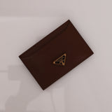 Prada Brown Saffiano Card Holder