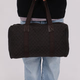 Gucci Denim Monogram Duffle Bag with Pouch