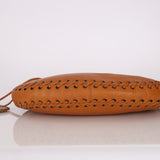 Dior 2007 Wood Whipstitch Cognac Hobo