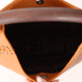 Dior 2007 Wood Whipstitch Cognac Hobo