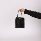 Prada Satin Crystal Embellished Mini Tote