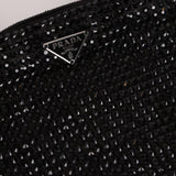 Prada Satin Crystal Embellished Mini Tote