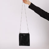 Prada Satin Crystal Embellished Mini Tote