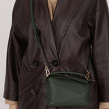 Loewe Vintage Khaki Mini Puzzle Edge Bag