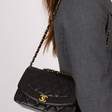 Chanel 1994 Lambskin Small Diana 24K GP