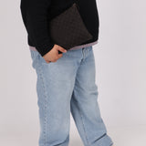 Gucci Denim Monogram Duffle Bag with Pouch