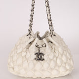 Chanel 2008 Glazed Lambskin Stravinsky Drawstring Bag