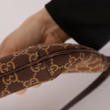 Gucci Chocolate Monogram Canvas Shoulder Bag