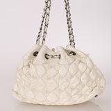 Chanel 2008 Glazed Lambskin Stravinsky Drawstring Bag