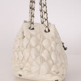 Chanel 2008 Glazed Lambskin Stravinsky Drawstring Bag