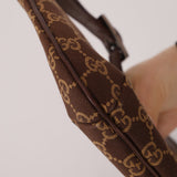 Gucci Chocolate Monogram Canvas Shoulder Bag