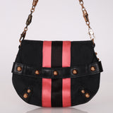Gucci Monogram Horsebit Web Bamboo Chain Flap RGHW