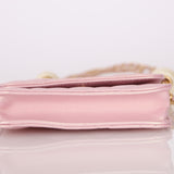 Chanel 2024 Pearl Pink Iridescent Cardholder on Chain