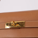Hermès 1992 Natural Courchevel Retourne Kelly 32 GHW with Strap