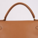 Hermès 1992 Natural Courchevel Retourne Kelly 32 GHW with Strap