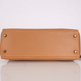 Hermès 1992 Natural Courchevel Retourne Kelly 32 GHW with Strap