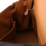 Hermès 1992 Natural Courchevel Retourne Kelly 32 GHW with Strap