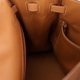 Hermès 1992 Natural Courchevel Retourne Kelly 32 GHW with Strap