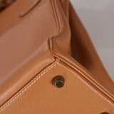 Hermès 1992 Natural Courchevel Retourne Kelly 32 GHW with Strap