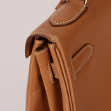 Hermès 1992 Natural Courchevel Retourne Kelly 32 GHW with Strap