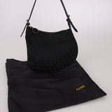 Fendi Black Zucchino Oyster Bag