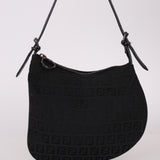 Fendi Black Zucchino Oyster Bag